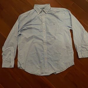 Vineyard Vines XL Light Blue Checked Button Down